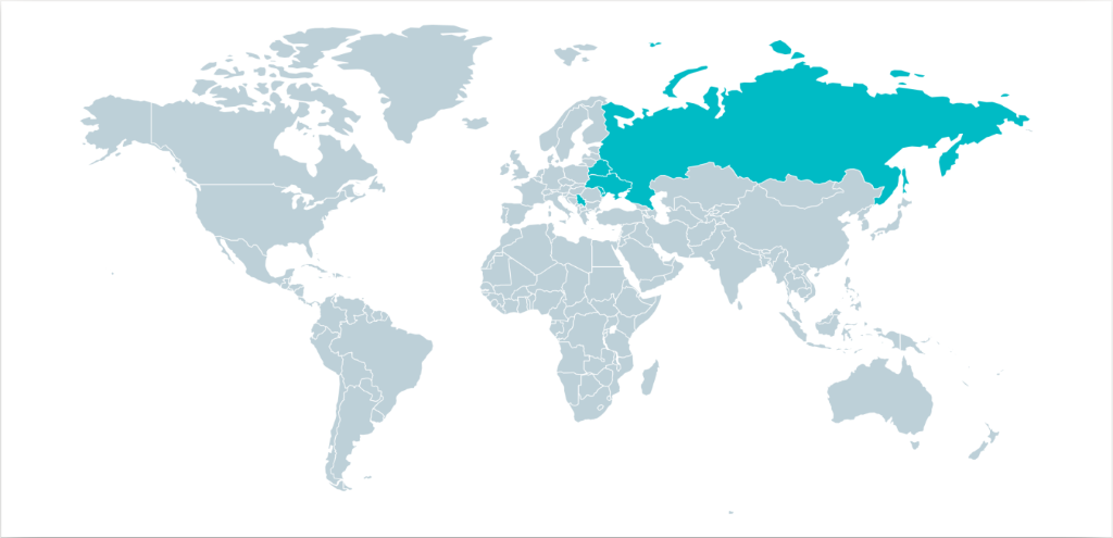 Mapa obětí APT skupiny XDSpy