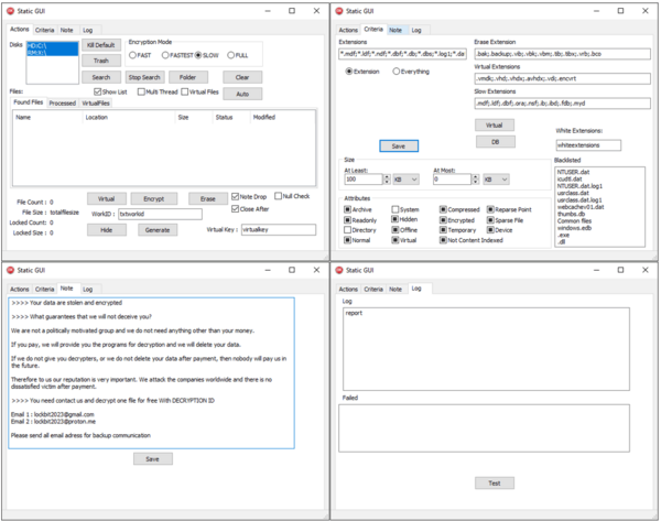 図6. ScRansomのユーザーインターフェース